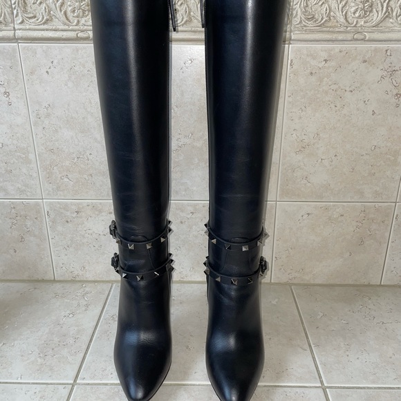 Valentino Rock Stud Knee High Boots - Picture 3 of 13